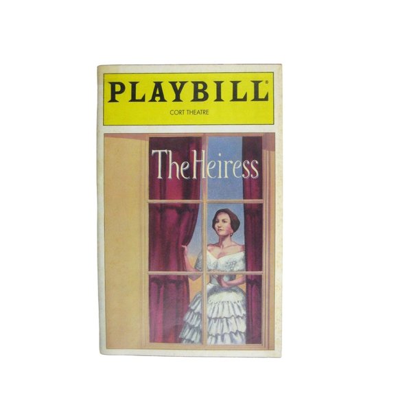 The Heiress Playbill October 1995 Theatre Cherry Jones Patricia Conolly Goetz - Picture 1 of 6